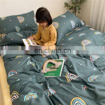 China Factory Direct Supply Wholesale 100 Cotton Reactive Printing Floral Pattern Full Size Bed Linen Comforter Bedding Set photo-2