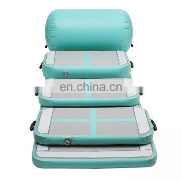 Mint Green Inflatable Air Track Set Gymnastics Training Mat With Air Pump photo-2