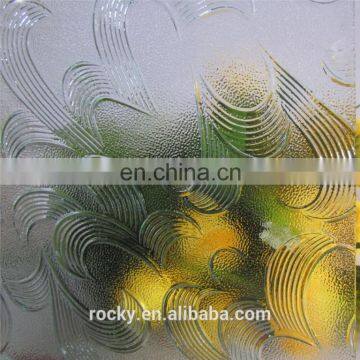 Clear patterned glass