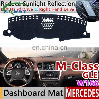 for Mercedes Benz M Class GLE W166 Anti-Slip Mat Dashboard Cover Pad Sunshade Dashmat Accessories ML350 ML250 GLE250 GLE350 AMG