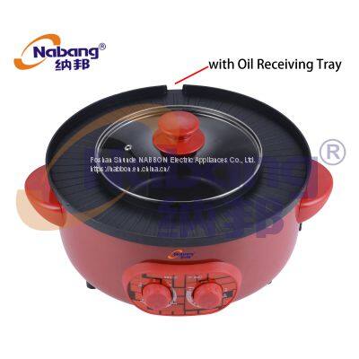 2.5L Multi Function Cooker With Φ330mm Round Baking Tray, BBQ, Hot Pot, Fry, Boil photo-3