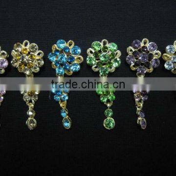 CB067 hot sale beautiful brooches Chain muslim scarf pins