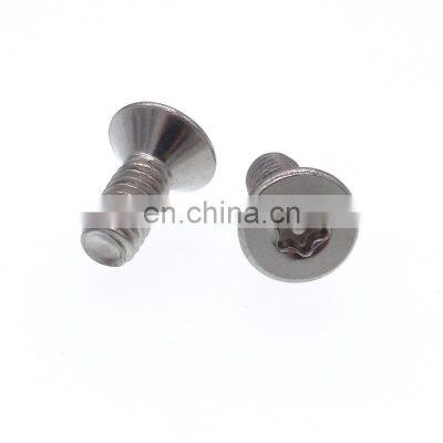 high strength stainless steel countersunk torx machine screws for monitor