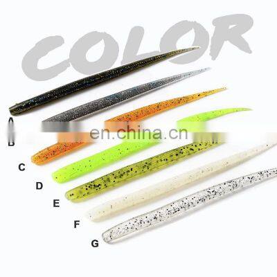 140mm 3.8g 8pcs/bag Wholesale Big Fishing Worms Texas Baits Soft Plastic Bass Fishing Lure photo-4