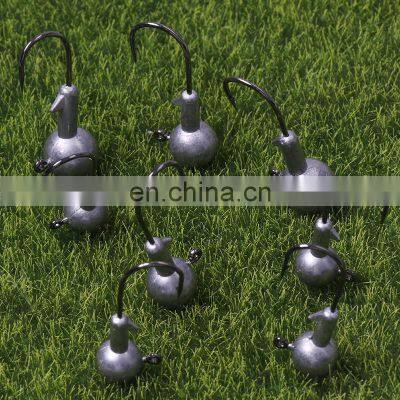 Wholesale high quality lead jig head hook object jig head colorful spray paint soft bait insect hooks lead