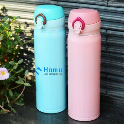 500ml Stainless Steel Double Wall Water Bottles With Push Button Lid photo-3