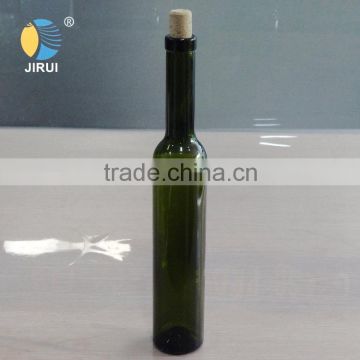 375ml black green wine bottle with cork