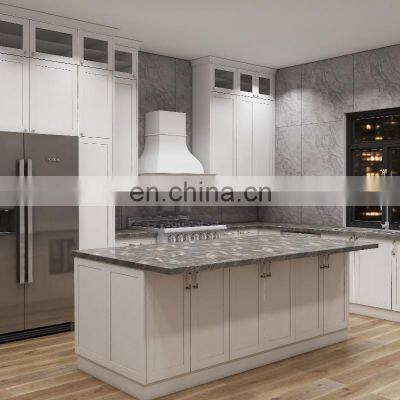 Modern Smart Kitchen Furniture Black Matt White Lacquer Melamine Kitchen Cabinets With Sinks