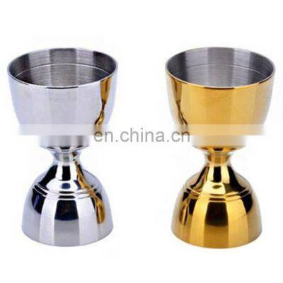 Personalized Head Gold Ring Cocktail Bar Double Bell Japanese Stainless Steel Jigger