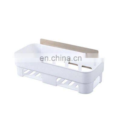 Punch-Free Toilet Rack, Plastic Toilet Toilet Vanity Non-Marking Sticker Storage Basket