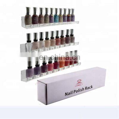 acrylic organizer for cosmetics wall mount acrylic nail polish organizer