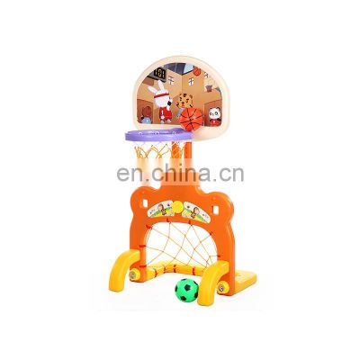 Home and Kindergarten Plastic cute baby basketball hoop Cartoon cute adjustable basketball hoop