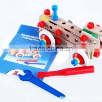 2016 HOT Seach In China Natural Wood Block Car New Toys For Kid Baby Car Toy Nut Assembly Car photo-3