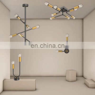 HUAYI New Product E14 Living Room Hotel Indoor Pendant Light Nordic Ceiling Hanging Modern Chandelier