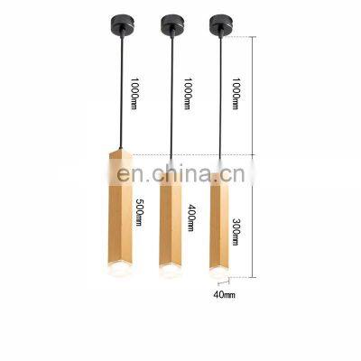 Decorative Long Tube Dining Room Shop Bar Counter Decoration Cylinder Pipe Hanging Light Kitchen Lamp photo-2