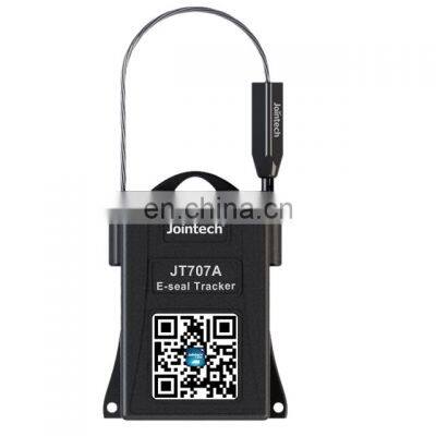 Electronic seal gps tracker for container cargo live tracking and lock unlock status monitoring