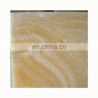 Polished Yellow onyx  marble tiles marble floor tile