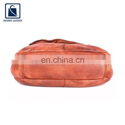 Silver Antique Fitting Modern Design Luxury Pattern Swiss Cotton Lining Material Genuine Leather Women Sling Bag