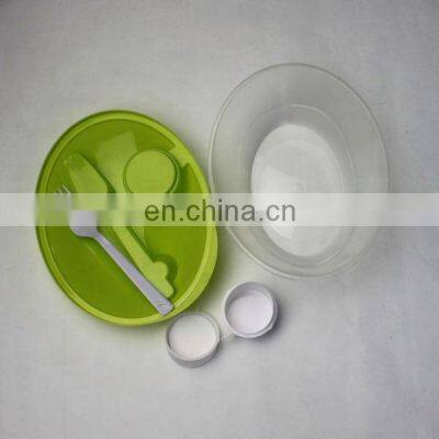 Custom Plastic Salad Container With Fork and Sauce Box photo-5