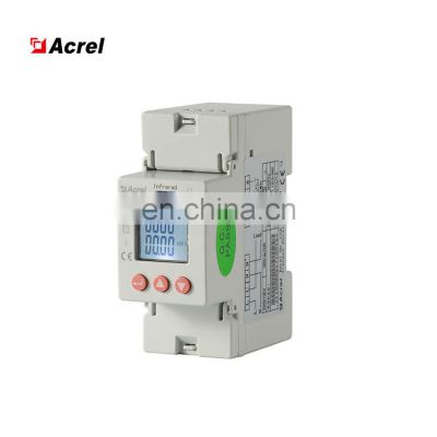 Acrel Active kWh Ammeter Voltage din rail  1 phase 2 wire electric watt energy meter for sale