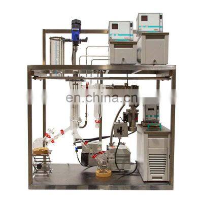Short Path Molecular Distillation for Essential Oil Distilled Monoglyceride Alcohol Distiller Machine photo-5
