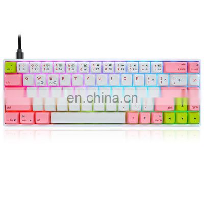 High Quality Wholesale Cheap mechanical keyboard 68 keys mechanical keyboard computer mechanical keyboards