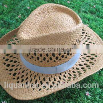 Foldable Wholesale Custom Promotional Straw Summer Sun Panama Hat photo-3