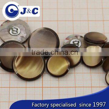 2015 Cheap Dying, Spraying, Electroplate, Laser Logo ,printing,Resin Doming Trocas Shell Button photo-3