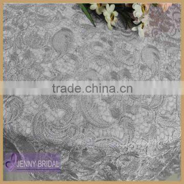 TL036A Made in China Beautiful Gery Wedding Lace Table Overlays for Sale photo-2