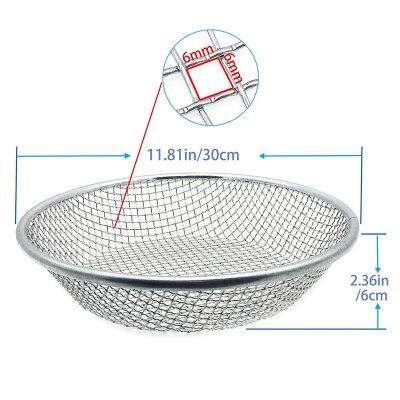 Coarse Sieve for Soil Compost Separator Sifter Stainless Steel Crimped Wire Mesh Welding Bending 30cm Diameter Durable Gardening photo-2