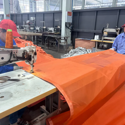 PVC Coated Polyester Mesh Fabric Textilene Pool Fence Fabric Outdoor Textilene Woven Mesh Fabric/PVC Woven Mesh Fabric Wholesale photo-2