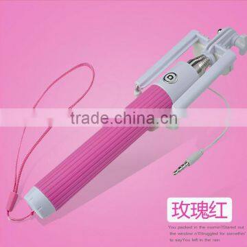 2016 Super Mini Wired Selfie Stick All in One Foldable Colorful Selfie Stick Monopod for Iphone/samsung photo-5