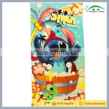 Compressed Promotional Beach Towel with Cartoon Printing