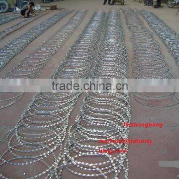 Alibaba China Trade Hot dipped Galvanized Razor Wire BTO-22/CBT-65 /Razor Barbed Wire