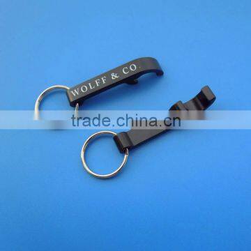 black key zinc alloy promotional bottle opener