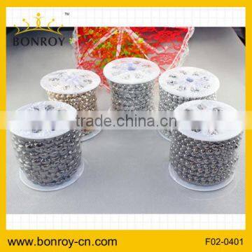 Decorative trim plastic rhinestone trimming for dresses