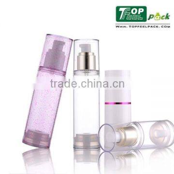 Round Plastic Airless Lotion Bottle With Pump 50ml/100ml