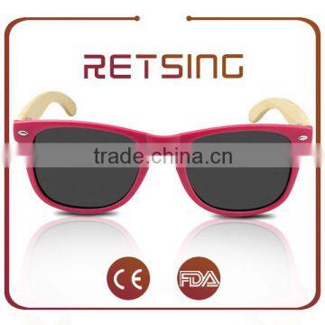 2015 China wholesale latest design wooden plastic sun glasses make your own brand