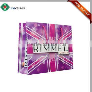 Custom luxury logo printed different types of paper bags