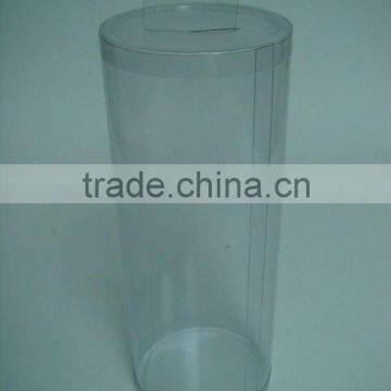 clear and transparent plastic cylinder with customized in any designs,can display the product clearly .