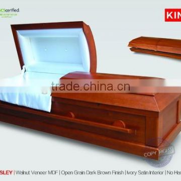 cheap adult cremation urns wooden urns for ashes CARLSLEY poplar wood Cremation casket