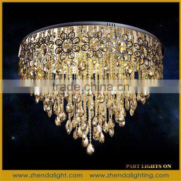 Manufacturer wholesale luxury K9 crystal ceiling lamp, hotel living room crystal ceiling light