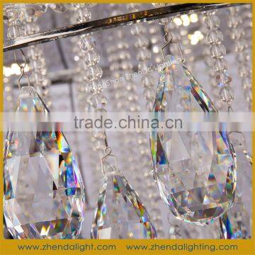 White Color Birdcage Shape Fancy Light Modern Crystal Pendant Lamp Online Shopping D048/16+9 photo-2
