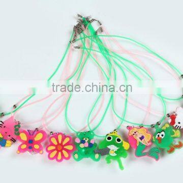 Mermaid Luminous lanyard flashing fish novelty necklaces led flashing necklace