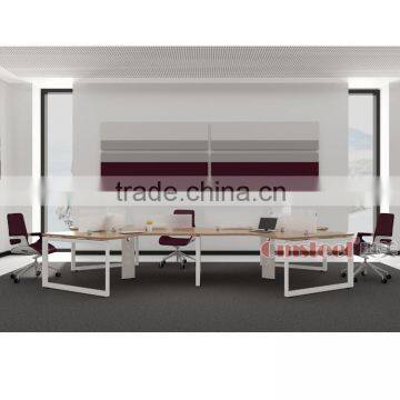 Curved Office Desk, 120 Degree Combination Desk photo-4