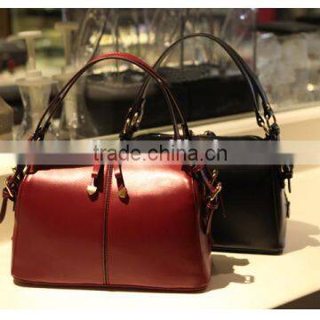 Catwalk01363-1 2014 China Wholesale Fashion PU Hand Bags Ladies Hand Bags /shoulder Bags Claret-red