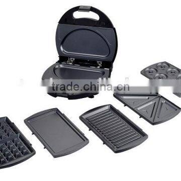 CE GS RoHS and LFGB 6 IN 1 breakfast Sandwich maker