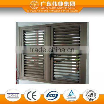 Door and Window Frames Type and Aluminum Alloy Frame Material louver frame window and louver shutter glass