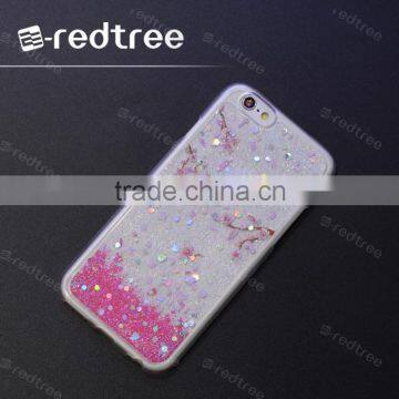 Raindrop Epoxy Flower TPU Mobile Phone Case Cover for Iphone 6s 6plus 7