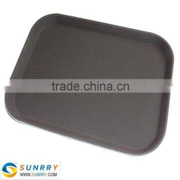 Non-slip Restaurant Rectangular Antiskid Service Plate made of PP/Fiber glass/Rubber (SY-FFT22D SUNRRY)